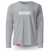RAPALA MARŠKINĖLIAI Grey White Logo Long Sleeve T-Shirt 